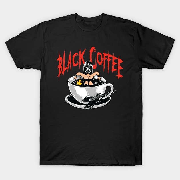 black coffee T-Shirt by art of gaci